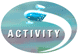 This is a graphic icon link. It is circular in shape with the word, ‘Activity’ in the centre and an image of a flying car. Click on the icon to open it.